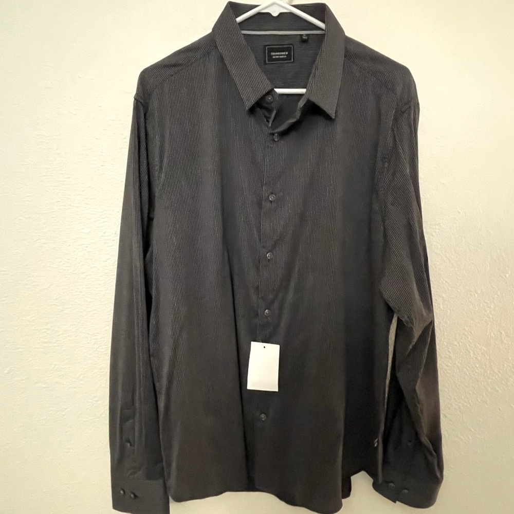 XL 7 Diamonds Long Sleeve Button Up Shirt